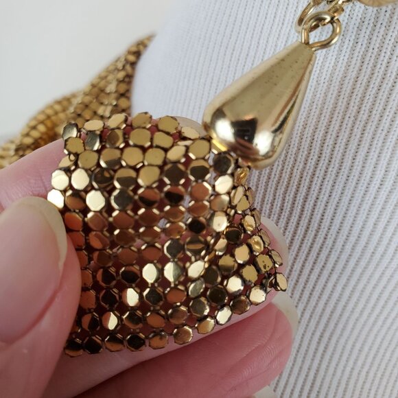 Whiting & Davis bandana-style necklace and earring set - Picture 14 of 16